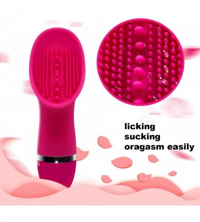 Vibrators Powerful Nipple Lick Tongue Vibrator Pussy Clit Massage Female Masturbator - C518SAA690O $10.14