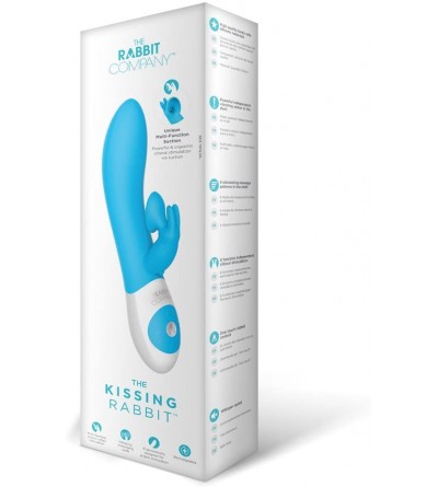Vibrators The Kissing USB Rechargeable Clitoral Suction Silicone Vibrator Splashproof Blue - C01856LU8S6 $107.21