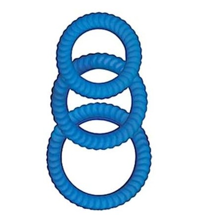 Penis Rings By Nasswalk Ram Ultra Cocksweller- Blue - Blue - C511C60M043 $6.54