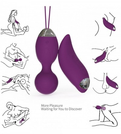 Vibrators Mini Adult Sex Toys Wireless Remote Control Electric Kegel Balls - Exercises Pelvic Floor & Massage The Vagina Musc...