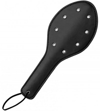 Paddles, Whips & Ticklers Large Spanking Paddle for Adults BDSM- 11.9inch Studded Faux Leather Paddle for Sex Play - CO18SHHU...