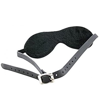 Blindfolds Blindfold- Leather- Black - CI111W4U8QL $51.23