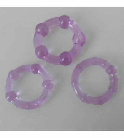 Penis Rings 3Pcs/Set Silicone Clock Ring for Men - Tr - CT19G3MTCUX $8.17