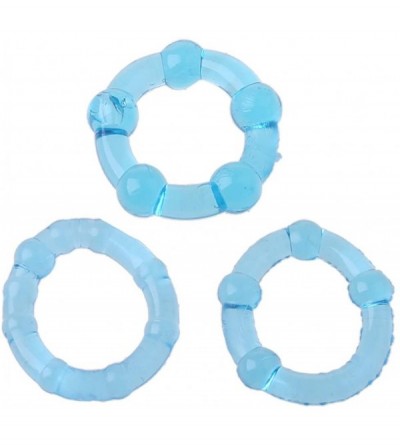 Penis Rings 3Pcs/Set Silicone Clock Ring for Men - Tr - CT19G3MTCUX $8.17