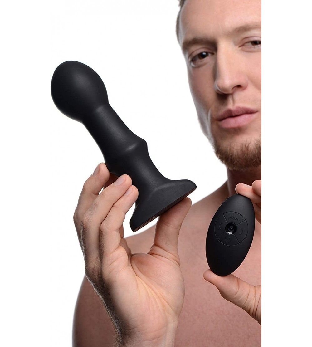 Anal Sex Toys Swell 2.0 Inflatable Vibrating Anal Plug with Remote Control - C118ZH8WO3Z $41.02