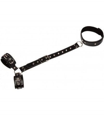 Restraints New Women Lingerie Collar Handcuffs Wrist Tied Hand Toy - Black - CZ18QUOORC3 $11.41