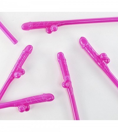 Novelties 24-Pack Naughty Sipping Straws for Bridal & Bachelorette Party - Multi-Color Lil' Peckers (24) - CJ12GX2POZV $10.18