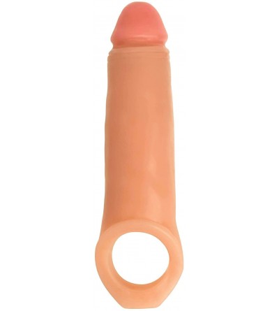 Pumps & Enlargers 2 Inch Penis Enhancer with Ball Strap- Brown - Chocolate - C718LZZE5SR $12.68