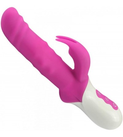 Vibrators Rabbit Vibrator Sex Toy for Vagina and Clitoris Stimulator- Strong 3 in 1 Waterproof Rotating Beaded G-Spot Adult M...