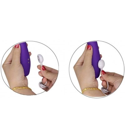 Vibrators Purple Dildo Vibrator G Spot for Clitoris Stimulation Waterproof Clit Stimulator with 9 Vibration Modes Quiet Motor...