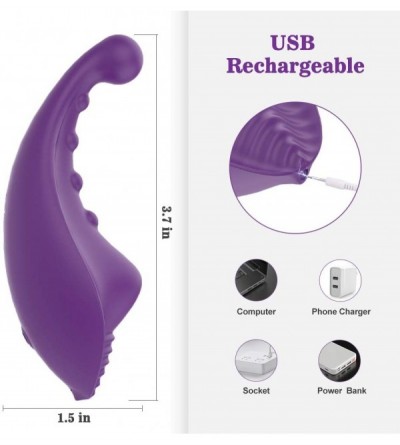Vibrators Fully-Fitted Wearable Clitoral Vibrator for Women- Rechargeable Waterproof Clitoris Anal Dual Stimulation Vibrator ...