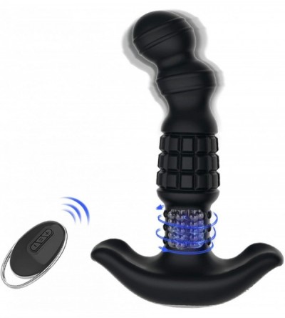 Anal Sex Toys Male Anal Vibrator Prostate Massager of Grenade Shape with 3 Rotation and 10 Vibration Modes- Rechargeable Vibr...