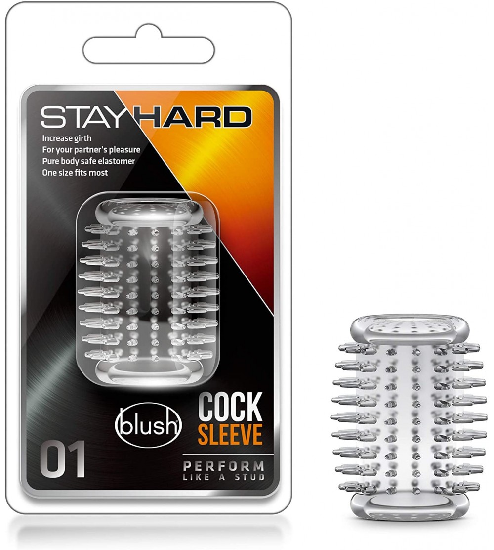 Pumps & Enlargers Male Enlargement Pleasure Enhancing Cock Sleeve - Soft Spiky Nubs(Clear) - 01 Clear - CI12FTD0RYD $9.38