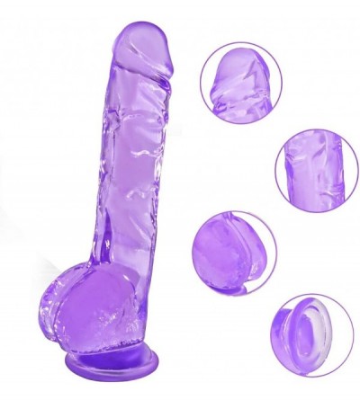 Dildos G Spot Realistic Jelly Dildo- 9.05 inch Fake Penis with Powerful Suction Cup- Vagina and Anal Sex Toy for Adults Women...