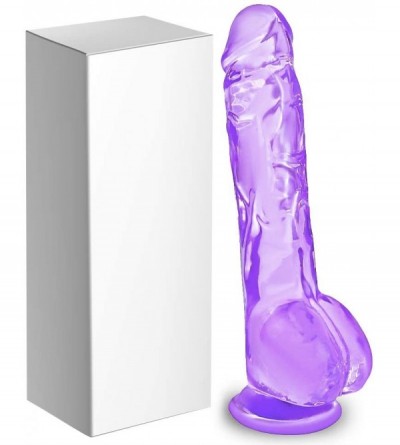 Dildos G Spot Realistic Jelly Dildo- 9.05 inch Fake Penis with Powerful Suction Cup- Vagina and Anal Sex Toy for Adults Women...