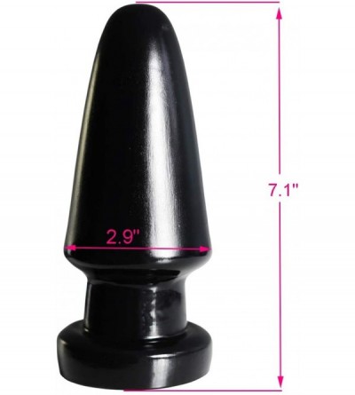 Dildos Big Anal Plug Dildo- Insert Butt Sex Toys Strong Suction Cup Couple Flirt Female Masturbation Tools(Black) - Black - C...