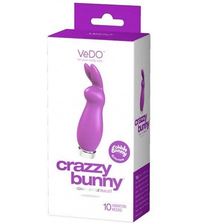 Vibrators Crazy Bunny Rechargeable Mini Vibe Purfectly Purple - Perfectly Purple - CJ12O59WNYE $29.80