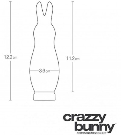 Vibrators Crazy Bunny Rechargeable Mini Vibe Purfectly Purple - Perfectly Purple - CJ12O59WNYE $29.80