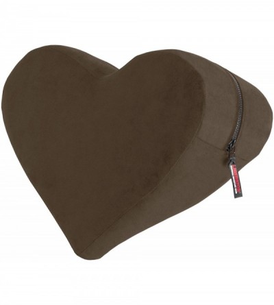 Sex Furniture Decor Heart Wedge Pillow- Espresso Velvish - Espresso Velvish - C2115I3NZRL $41.20