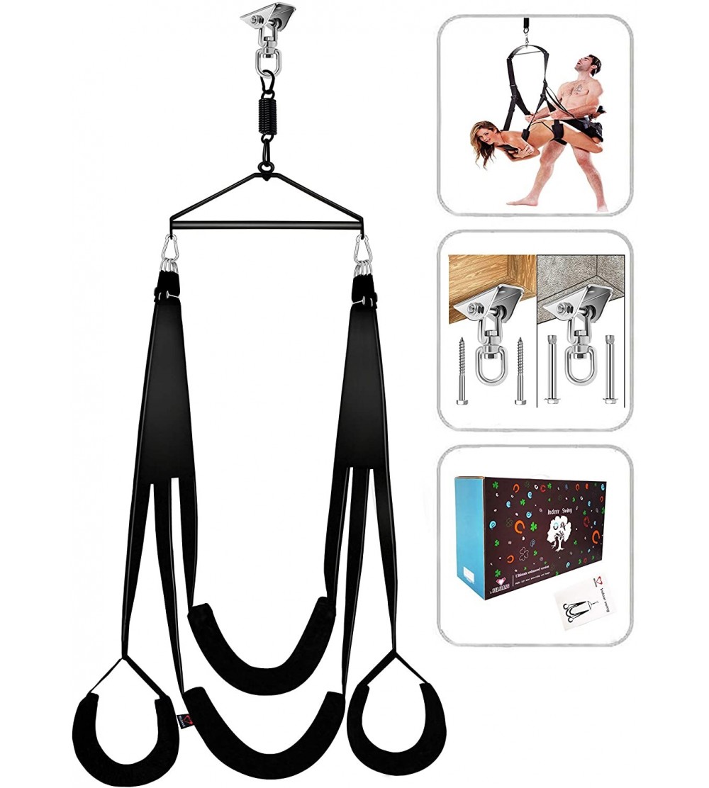 Sex Furniture Adult Sex Swing and 360 Degree Spinning Indoor Swing- Sex Swing Set with Premium Paint Stand and Widened Thick ...