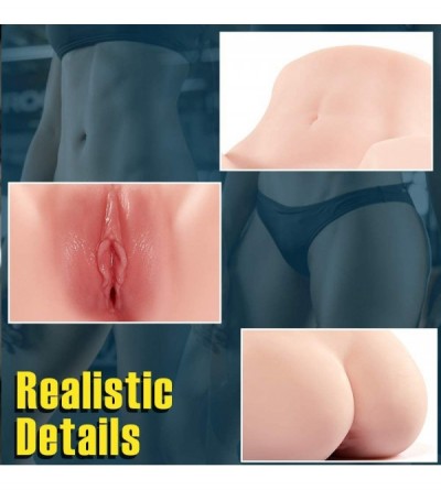 Male Masturbators Male Masturbator for Easy Portable- 4.2LB Sex Doll with Tight Pussy Ass Channel- Scale-Down Male Sex Toy wi...