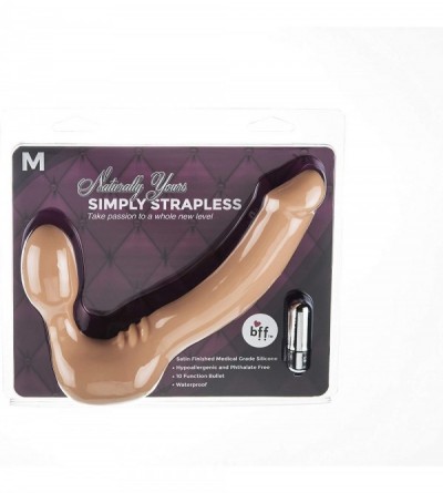 Dildos BFF Naturally Yours Simply Strapless Strap-on Ivory Flesh Cock- Ivory Flesh- 6.5 Inch - Ivory Flesh - CD12MQBHHQH $53.91