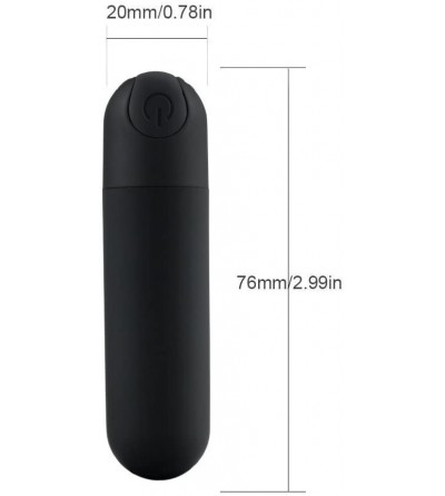 Vibrators Bullet Massager Rechargeable for Travel - 10 Speed Portable Waterproof Bullet Viberate Toys for Muscle Therapeutic ...