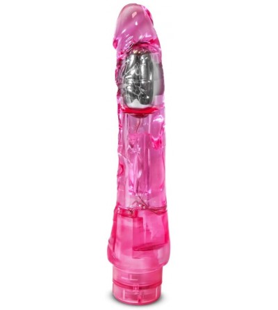 Novelties Mambo Vibe - 9" Long Soft Realistic Feel Vibrating Dildo Multi Speed Flexible Vibrator Waterproof Sex Toy - Pink - ...