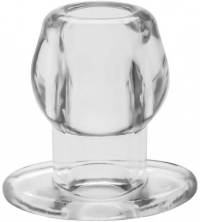 Anal Sex Toys Tunnel Plug- Hollow Butt Plug- PFBlend- TPR/Silicone- Three Sizes- Use for Anal Training- Clear- Medium - CO110...