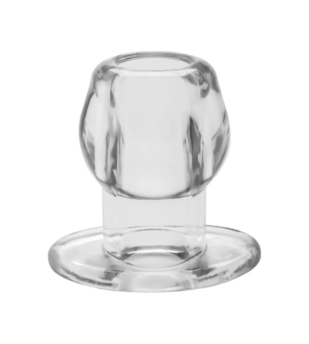 Anal Sex Toys Tunnel Plug- Hollow Butt Plug- PFBlend- TPR/Silicone- Three Sizes- Use for Anal Training- Clear- Medium - CO110...