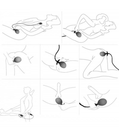 Anal Sex Toys Inflatable Anal Plug- Liquid Silicone Butt Plug Anal Training Sex Toy Detachable Needle Masturbation Toys for M...