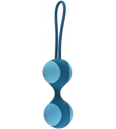 Dildos Key Mini Stella II Double Kegel Ball Set- Blue - Blue - C611P3YJNO9 $9.62