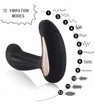 Anal Sex Toys G-spot Vibrator Clitoral Stimulator- Remote Prostate Massager Anal Plug Upgraded 12 Vibrating Speeds Rechargeab...
