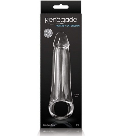 Pumps & Enlargers Renegade Fantasy Penis Extension Clear (Small) - C01986DWDZA $10.22