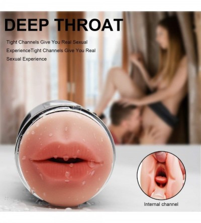 Male Masturbators Six Toys Telescopic Deep Throat Oral Cup Pleasure Toys for Men Relax Toy Handsfree Deluxe Wearable Adullt T...