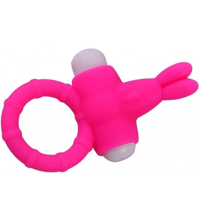 Penis Rings Adults Men Full Silicone Vib-brrating Cock Ring - Butterfly Rabbit Vib-brration Lock Ring- Toy for Male or Couple...