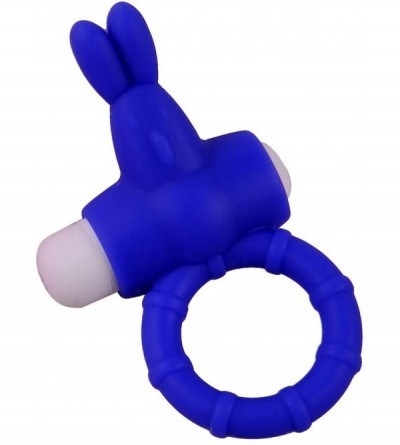 Penis Rings Adults Men Full Silicone Vib-brrating Cock Ring - Butterfly Rabbit Vib-brration Lock Ring- Toy for Male or Couple...