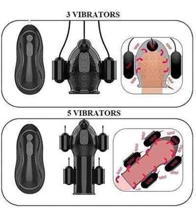 Penis Rings Men's Enhancement 9 Vibration Vigor Lasting Rooster Ring with Peninsula Ring Stimulator Man Silicone Massage Ring...