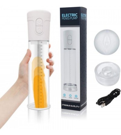 Pumps & Enlargers Beginner Electric Penis Pump- 3 Modes Suction Penis Erection Vacuum Pump- with 2 Buttons Easy to Use- USB R...