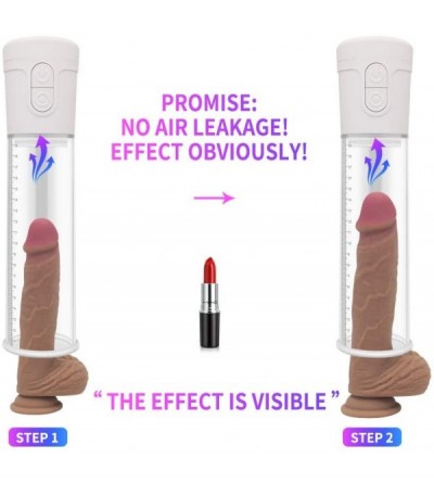 Pumps & Enlargers Beginner Electric Penis Pump- 3 Modes Suction Penis Erection Vacuum Pump- with 2 Buttons Easy to Use- USB R...