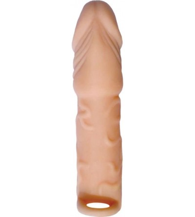 Dildos Skinsations Husky Lover Extension Sleeve with Scrotum Strap- Beige- 6.5 Inch- 0.31 Pound - C112N32FHTJ $33.79