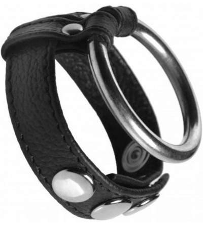 Penis Rings Leather and Steel Cock and Ball Ring - CB11GA37KE1 $9.41