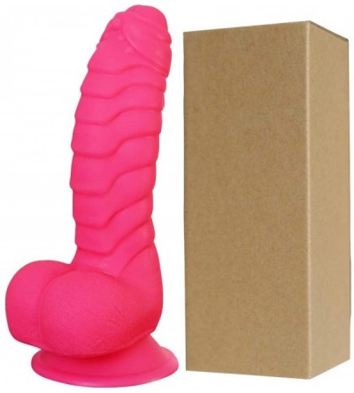 Dildos Realistic Dildo for Beginner- Body Safe Soft Silicone Penis Adult Sex Toys- Strong Suction Cup -Discreet Packaging (Pi...