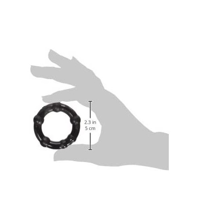 Penis Rings Triton Enhancement Pleasu-Rings Black with Knubbs - CY11UVEEOUT $9.94