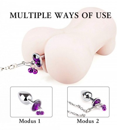 Anal Sex Toys Butt Plug Anal Metal Traction Chain BDSM Jewelry Design Anal Plug Trainer Toys- Personal Massager for Unisex Ma...