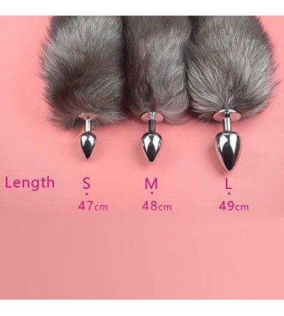 Anal Sex Toys Amal Plug Heart Shape Six-Toys for Men Women Beginners- 3 Sizes (L- C3 (With Fox Tail)) - C3 (With Fox Tail) - ...
