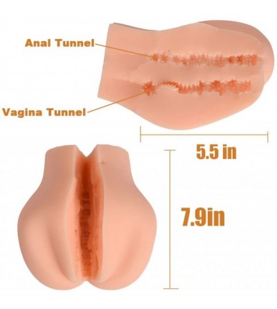 Male Masturbators Male Masturbator for Men 3D Realistic Silicone Pussy Ass Vagina Anal for Male Masturbation Virgin Butt Adul...