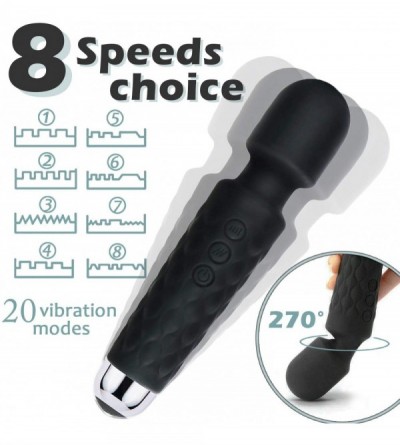 Vibrators Powerful Wand Massager- Cordless Personal Massager Handheld for Women with 20 Patterns & 8 Speeds- Waterproof Recha...