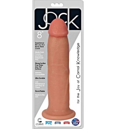 Anal Sex Toys Jock 8 Inch Dong Flesh - C312NV7TPAJ $18.06