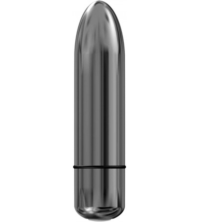 Vibrators 3 Inch Vibrating Bullet Platinum Color- Waterproof with variable touch speed control- Adult Sex Toy- Metallic Grey ...